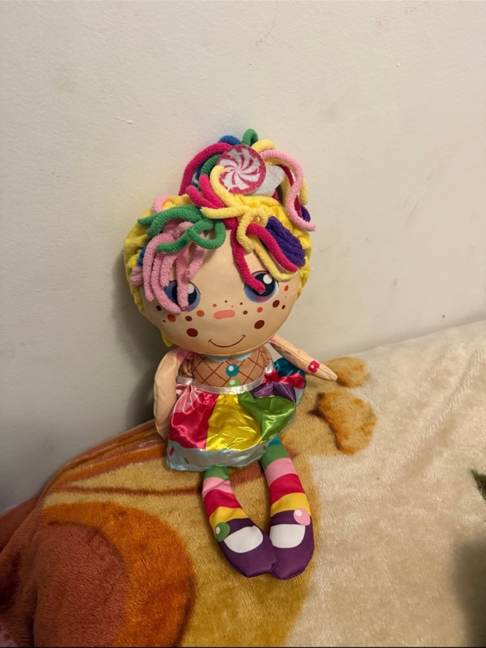 Colorful Rainbow Plush Doll - Multicolor Kids Toy